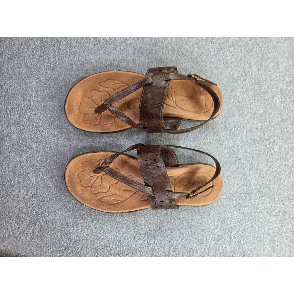 b.o.c. Womens Born Concept Strappy Thong Sandals 8 Brown Boho